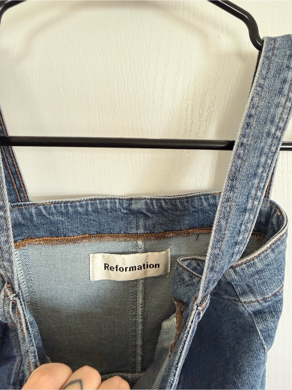 Reformation Randy Denim Mini Dress - Picture 4 of 6